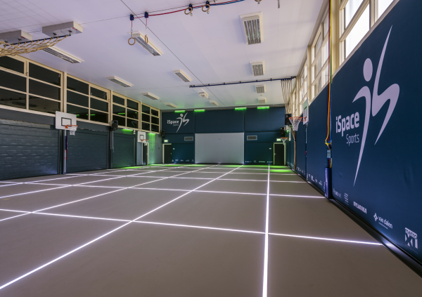 iSpace Sports gymzaal Opeinde met interactieve LED-belijning