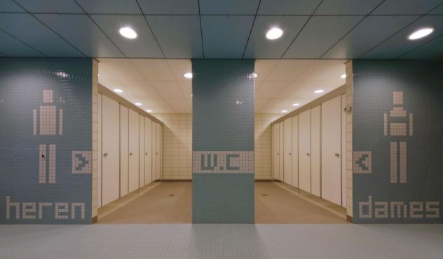 Vingerveilige toiletcabines, douchecabines, kleedcabines, wisselcabines en spatschermen type HerboKern Secure Plus