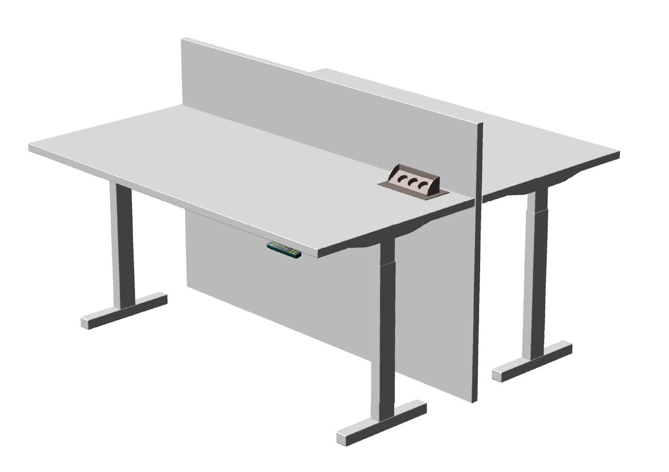 Parthos elektrisch verstelbare werkplekken Duo Basic Parthos elektrisch verstelbare werkplekken Duo Basic