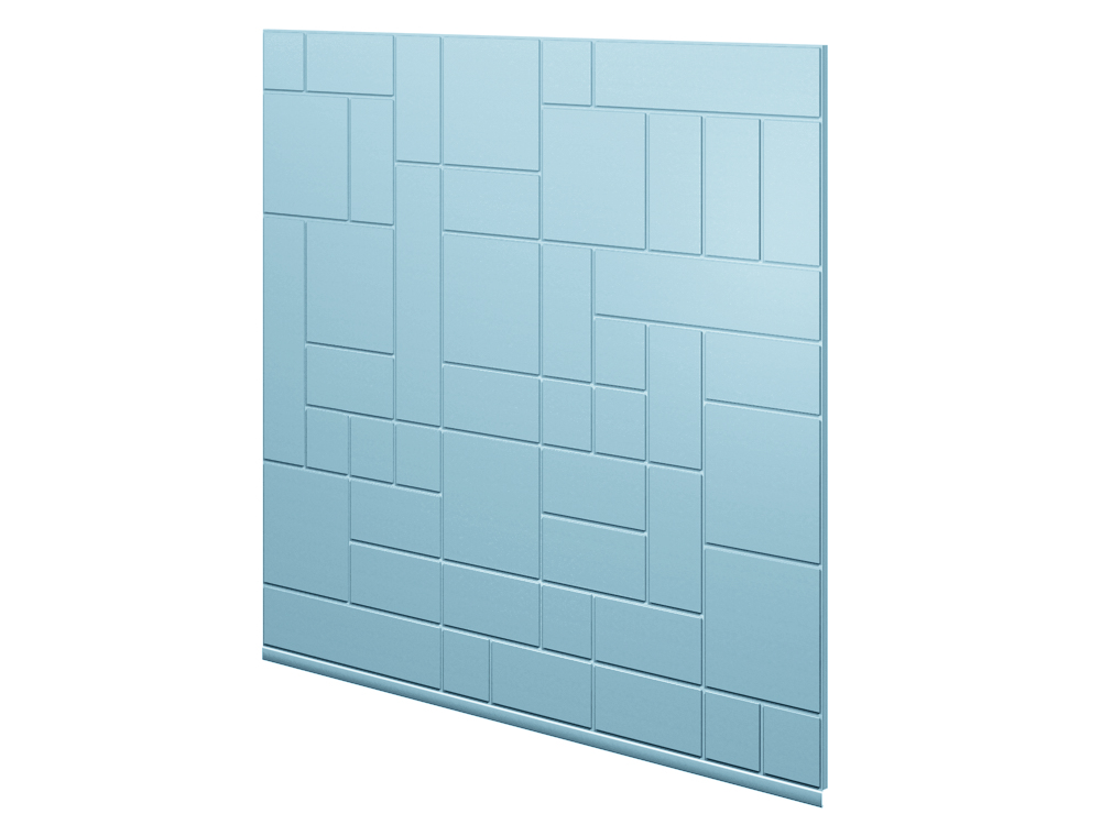 RHEINZINK Art-Line gevelsysteem bestaat uit 6 verschillende panelen RHEINZINK Art-Line gevelsysteem bestaat uit 6 verschillende panelen