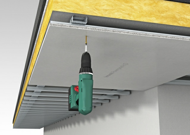 Verlaagde plafonds met fermacell Powerpanel H2O – De waterbestendige plaat voor buiten