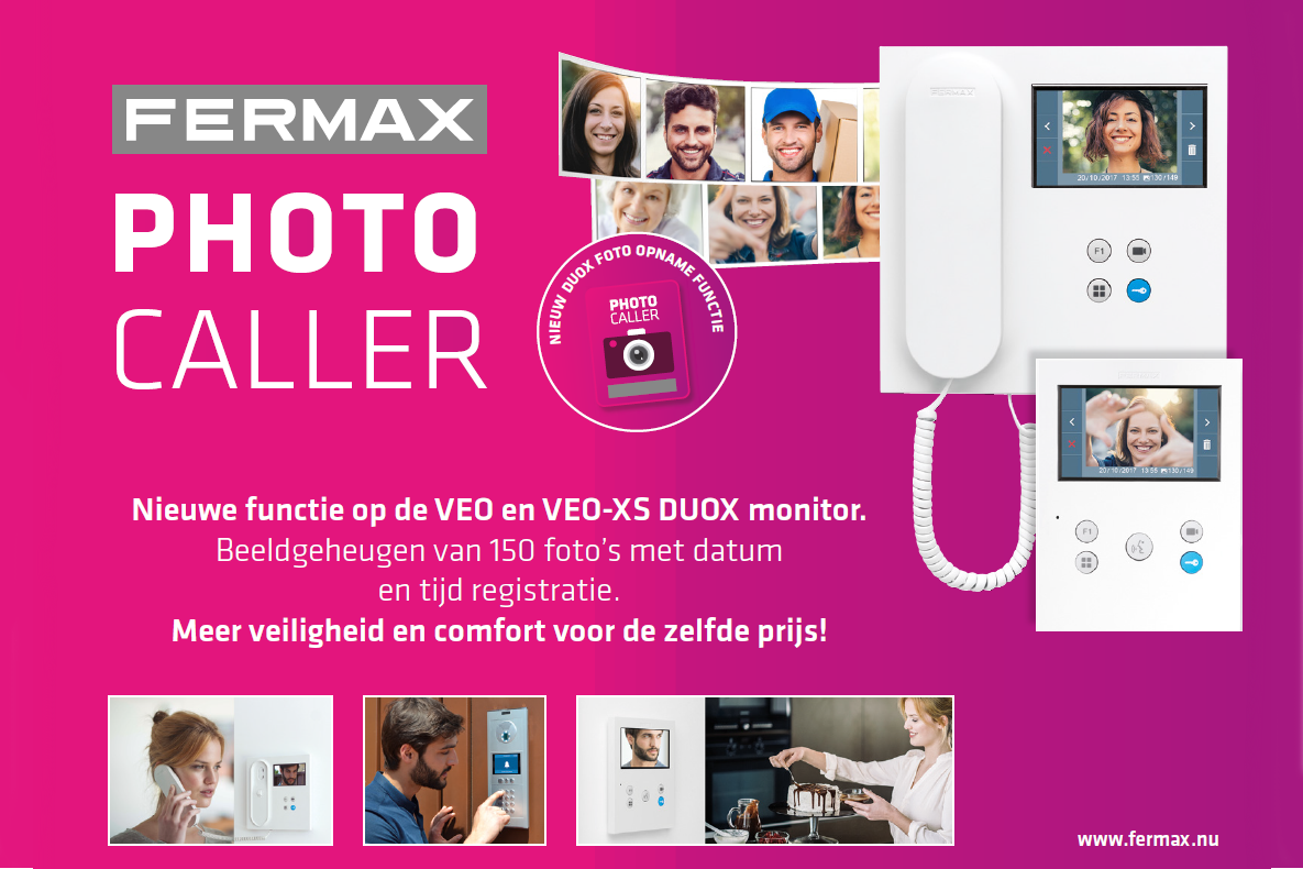 FERMAX VEO Photo Caller videofoon met beeldgeheugen FERMAX VEO Photo Caller videofoon met beeldgeheugen
