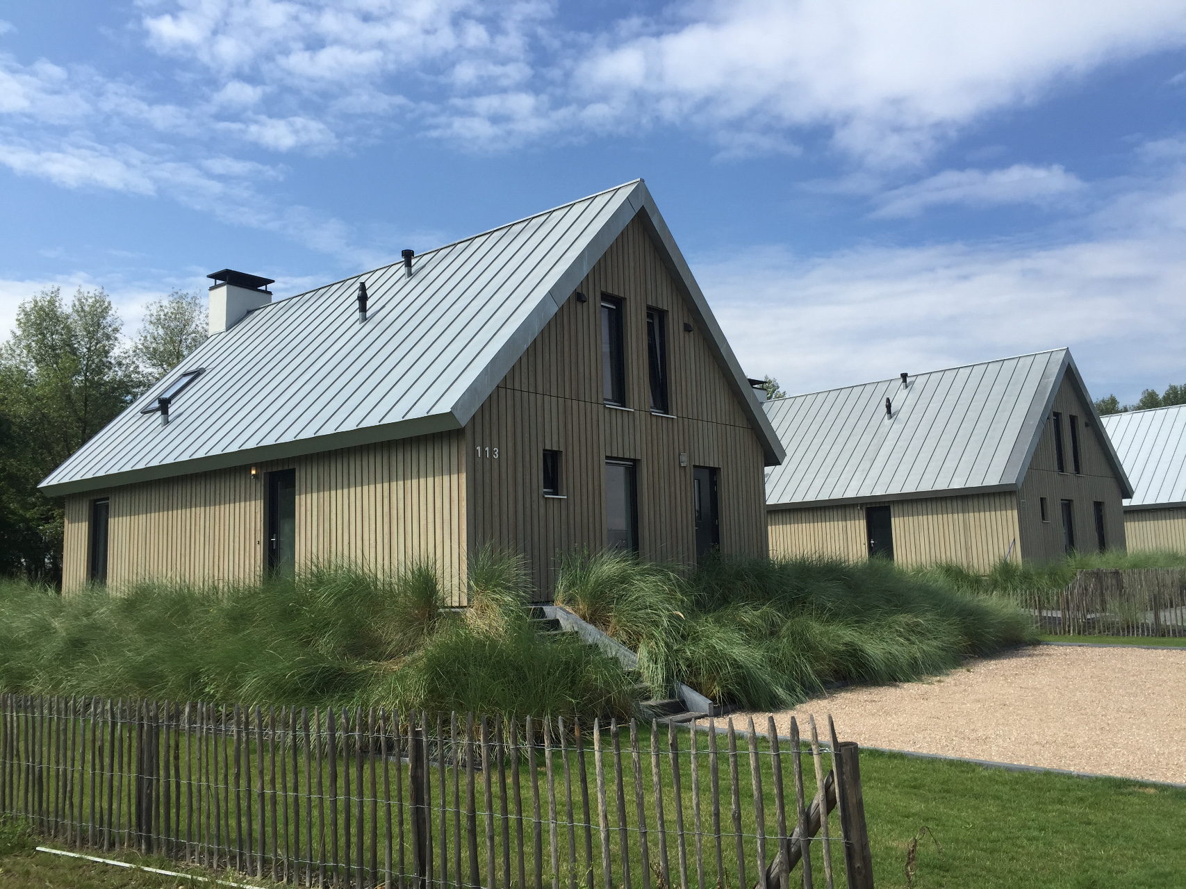 Kleine houten huisjes vrijstaand