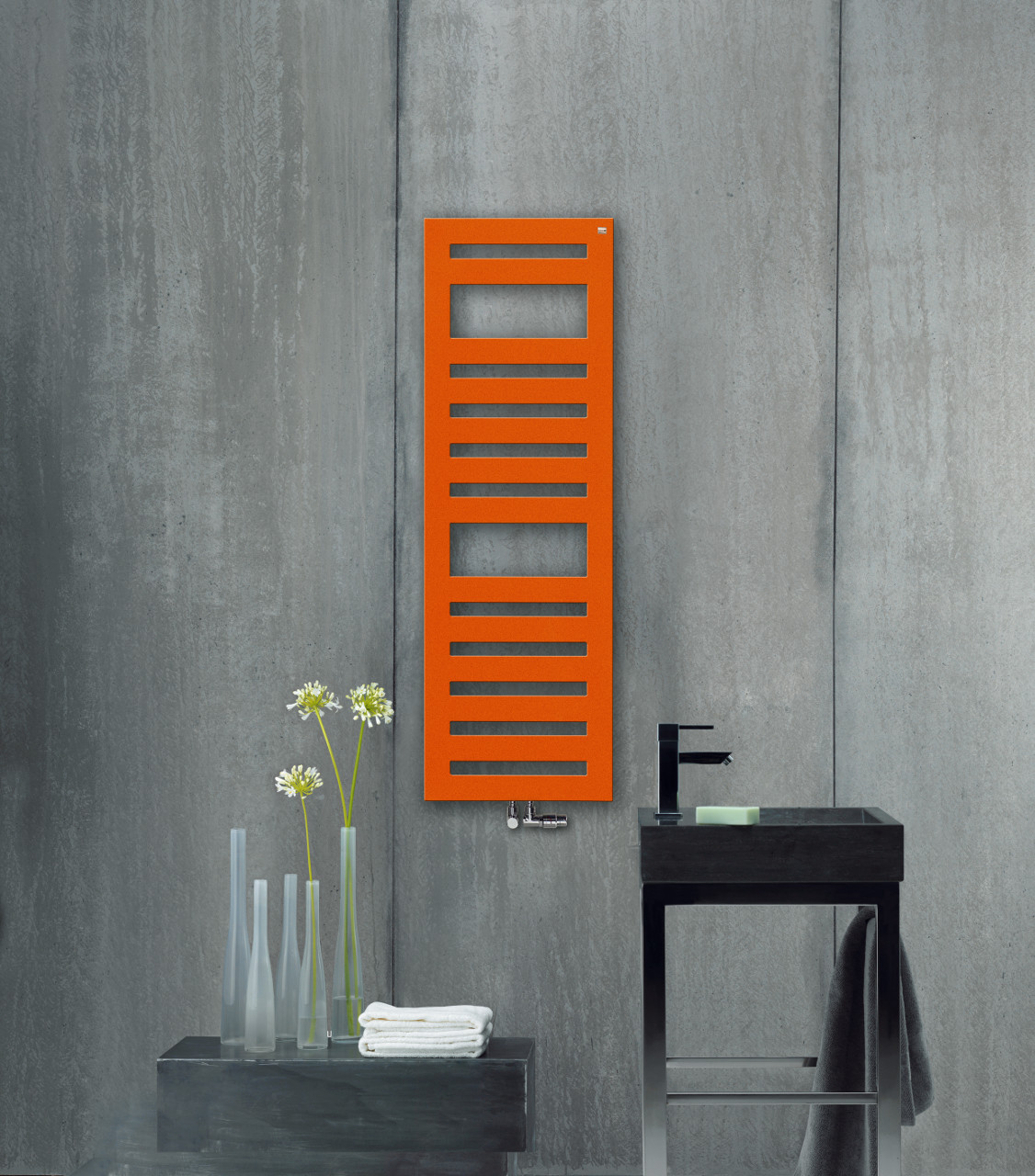 Badkamerradiator Metropolitan orange Badkamerradiator Metropolitan orange