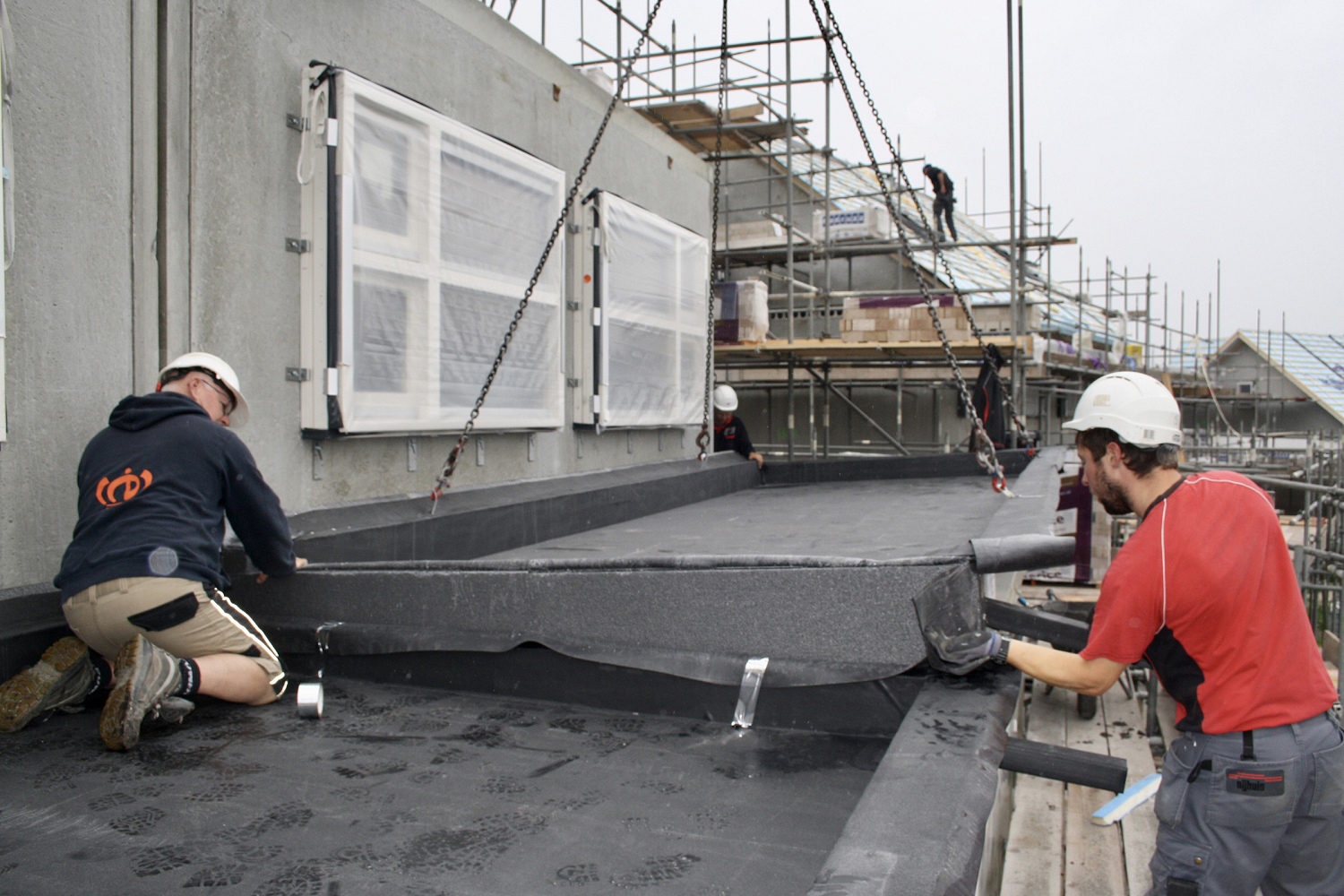 Plaatsing prefab dakelement DNN met Ytong van Xella Plaatsing prefab dakelement DNN met Ytong van Xella