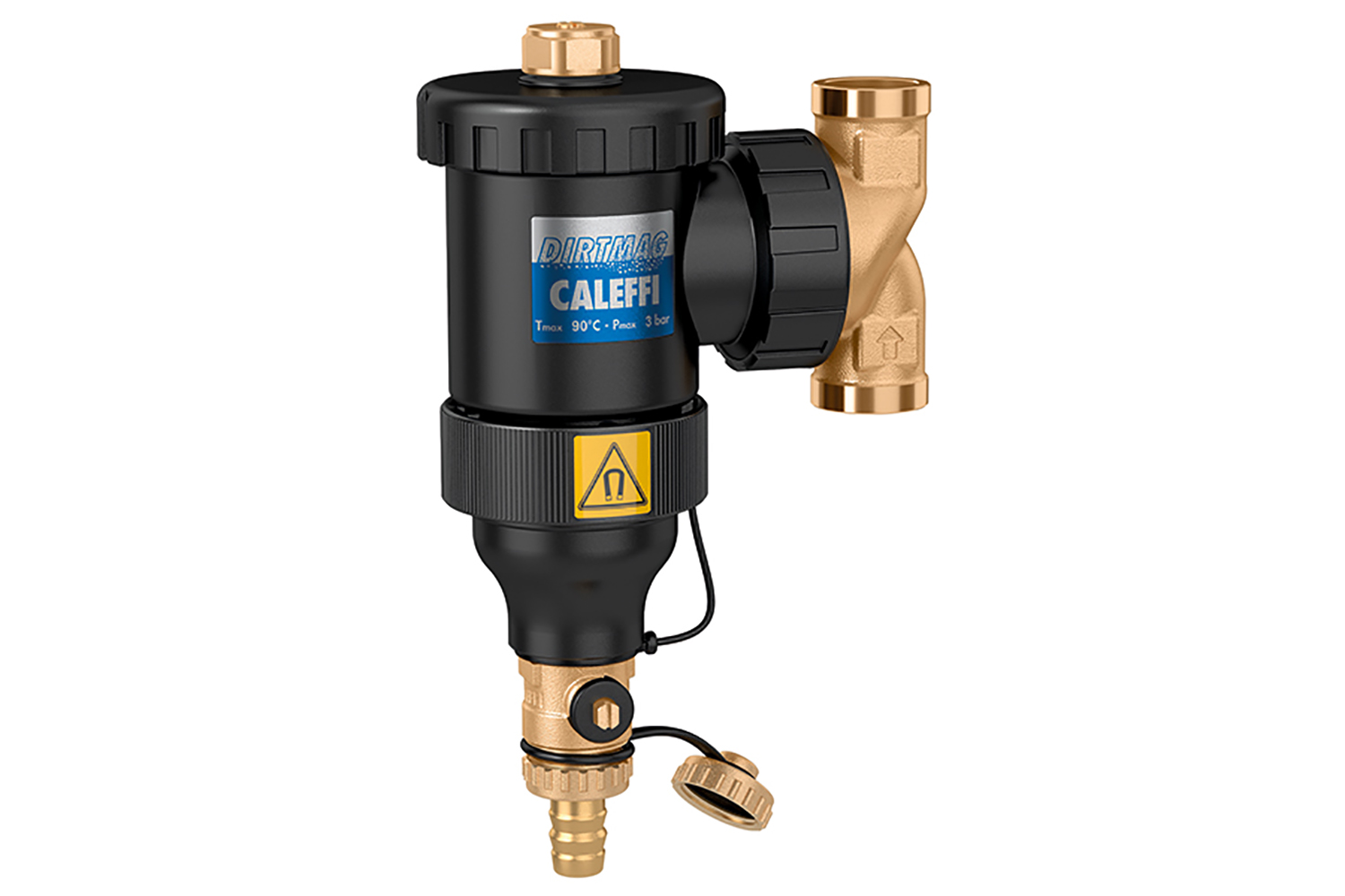 Caleffi kunststof vuilafscheider met magneet DIRTMAG® Caleffi kunststof vuilafscheider met magneet DIRTMAG®