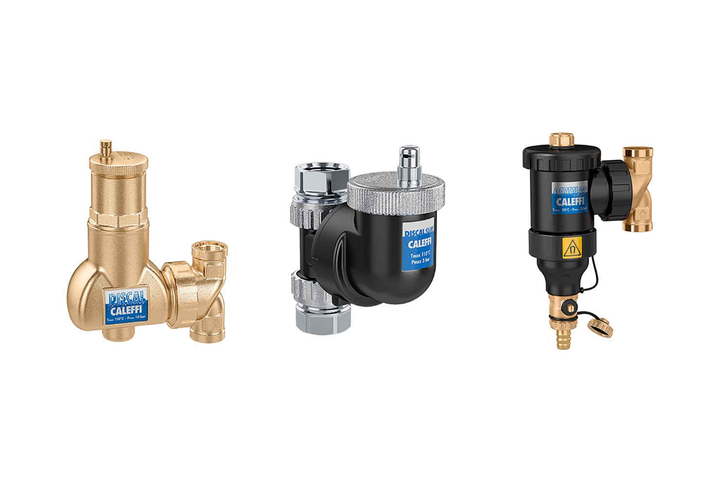 Caleffi lucht- en vuilafscheiders voor een duurzame installatie Caleffi lucht- en vuilafscheiders voor een duurzame installatie