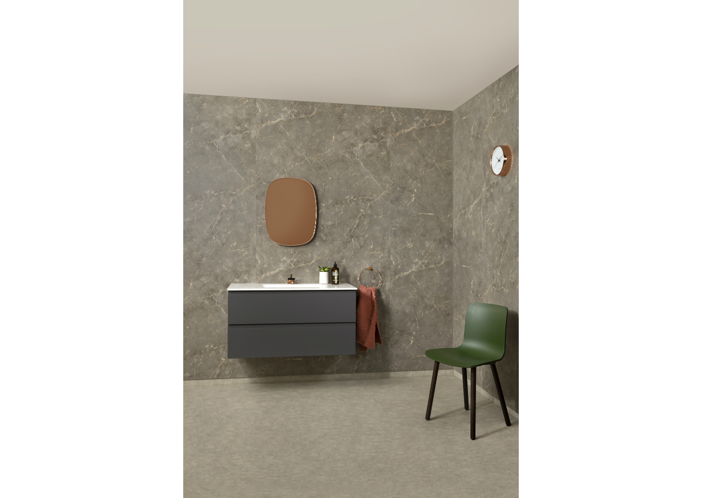 Fibo wandpanelen in Golden Brown Marble