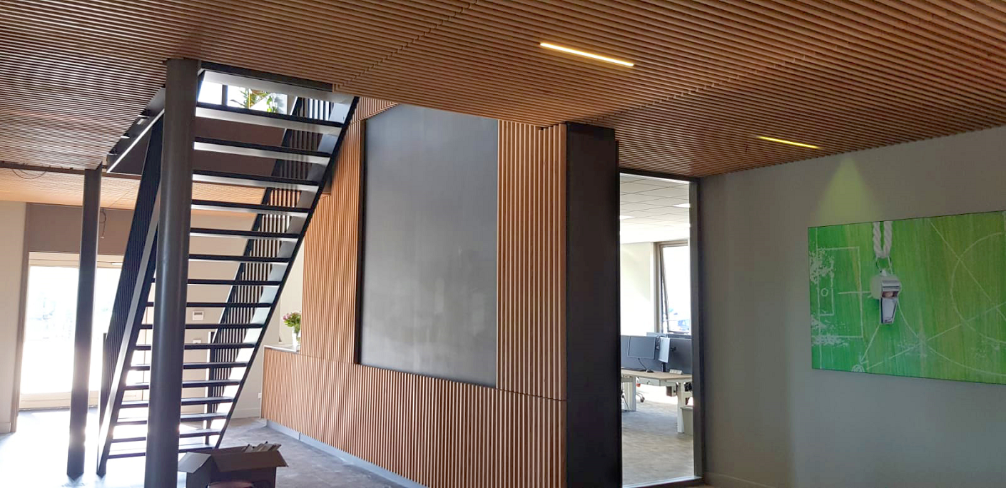 Derako massief houten verlaagde grill plafond Derako massief houten verlaagde grill plafond