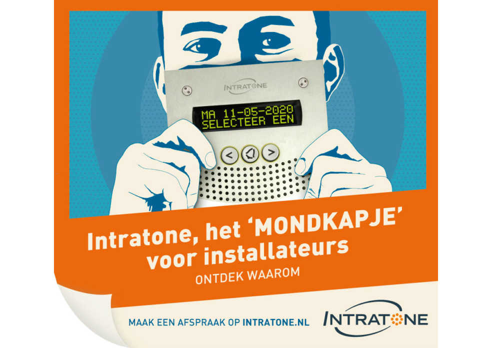 Intratone, het 'mondkapje' voor installateurs Intratone, het 'mondkapje' voor installateurs