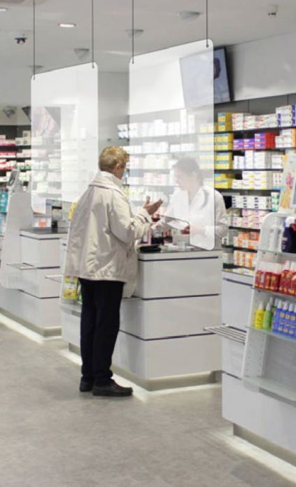 Spatscherm Plexiglas - Anti Corona Spatscherm Spatscherm Plexiglas - Anti Corona Spatscherm