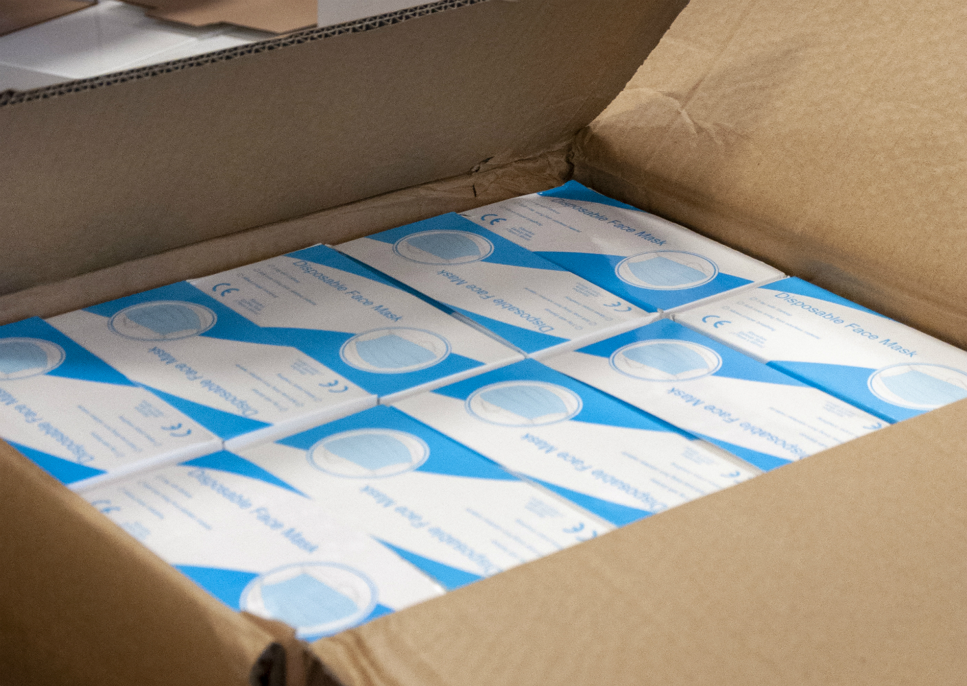 Pakketten met mondmaskers Pakketten met mondmaskers