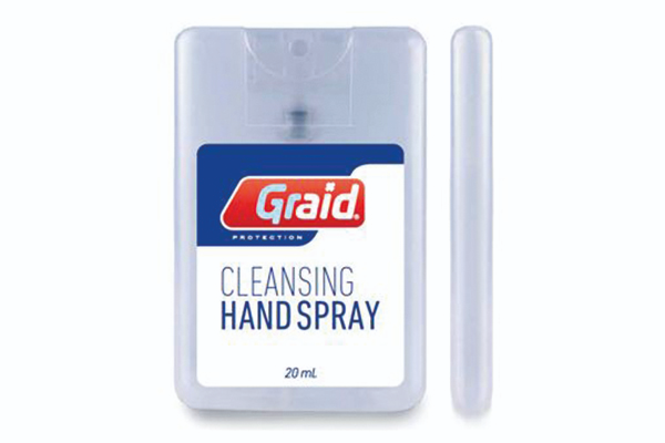 Hand cleansing spray