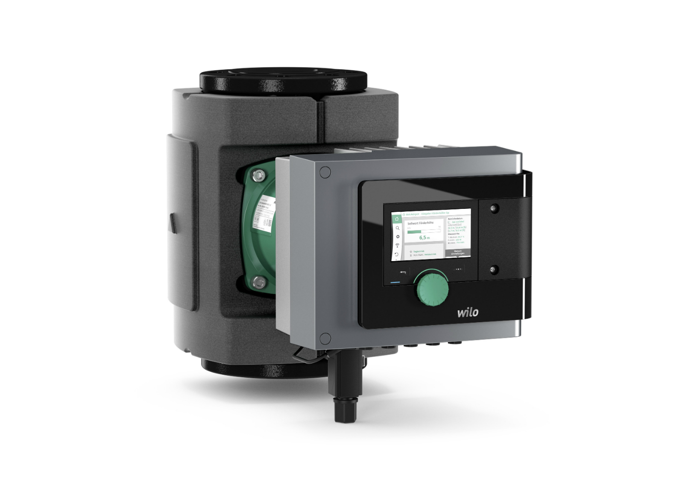 De Wilo-Stratos MAXO pomp kenmerkt zich door een hoge energie-efficiëntie gecombineerd met gebruiksvriendelijkheid – duurzaamheid in optima forma De Wilo-Stratos MAXO pomp kenmerkt zich door een hoge energie-efficiëntie gecombineerd met gebruiksvriendelijkheid – duurzaamheid in optima forma