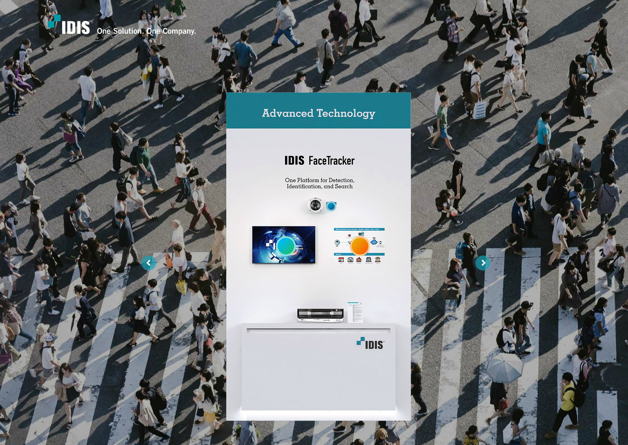IDIS FaceTracker gezichtsherkenning voor camerabewaking IDIS FaceTracker gezichtsherkenning voor camerabewaking