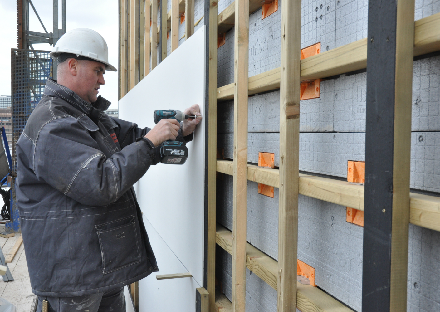 Nieuwe vuurvaste gevelisolatie 