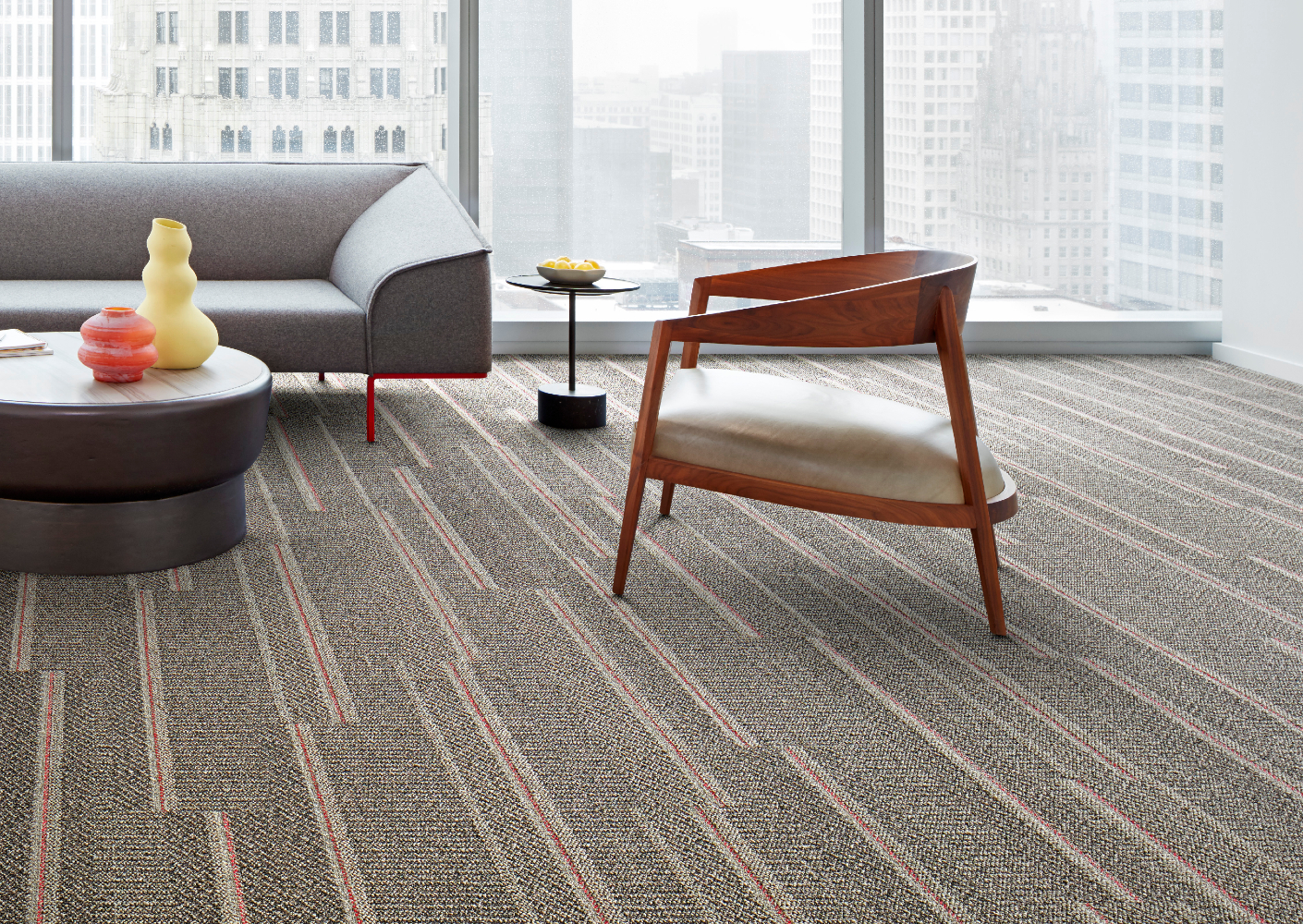 Simple Sash - Interface CO2 neutrale tapijttegels in Alba en Ashlar Flat Simple Sash - Interface CO2 neutrale tapijttegels in Alba en Ashlar Flat