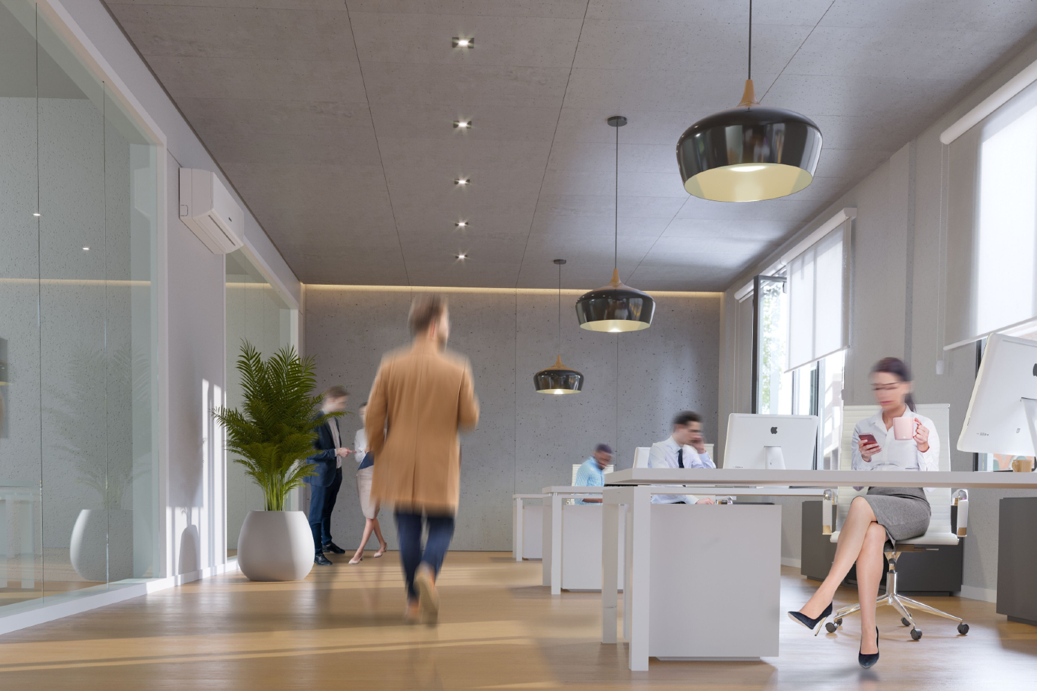 Concrete Veneer akoestisch plafond - waar beton en perfecte akoestiek samenkomen Concrete Veneer akoestisch plafond - waar beton en perfecte akoestiek samenkomen
