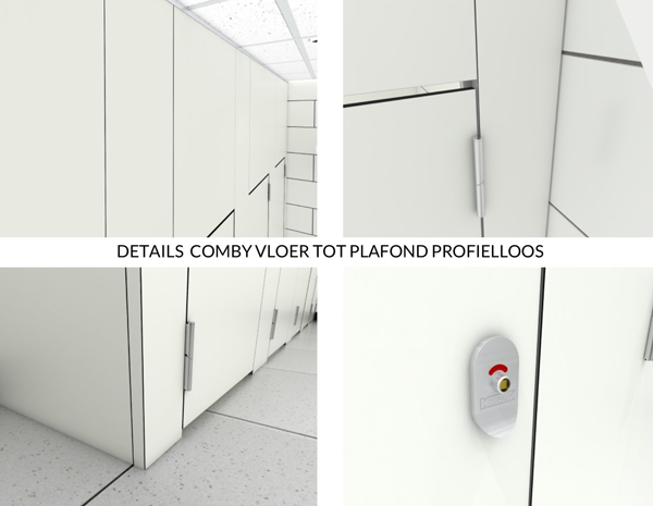 Details Comby sanitaire cabine vloer tot plafond profielloos 2