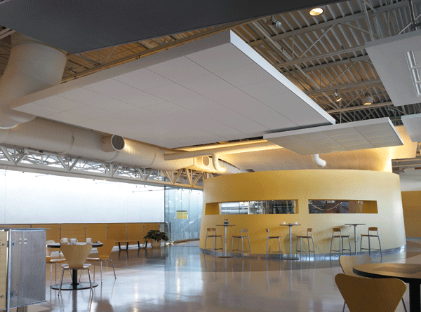 Armstrong AXIOM canopy en ultima vector plafondsysteem