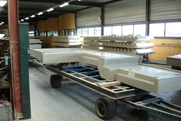 Betonnen bordessen van Steenhuis Beton
