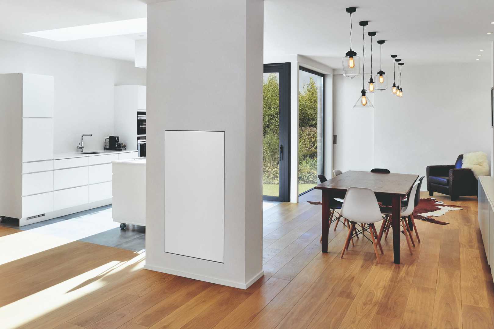 ETHERMA LAVA infraroodverwarming woonkamer met infraroodverwarming