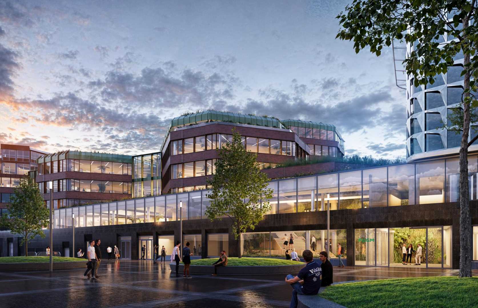 De Nieuwe Tuin Gildenkwartier wordt getransformeerd tot De Nieuwe Tuin, een herontwikkeling van Schroders Capital en Boelens de Gruyter. Circa 32.000 vierkante meter is gelegen in het stationsgebied en wordt eind 2027 opgeleverd.