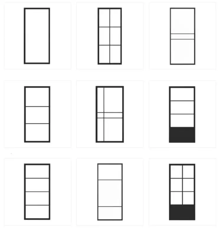 Vaste stalen panelen modellen