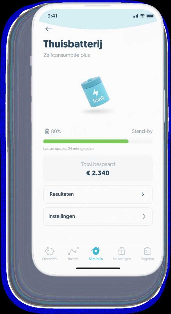 App Frank Energie screenshot frank energie