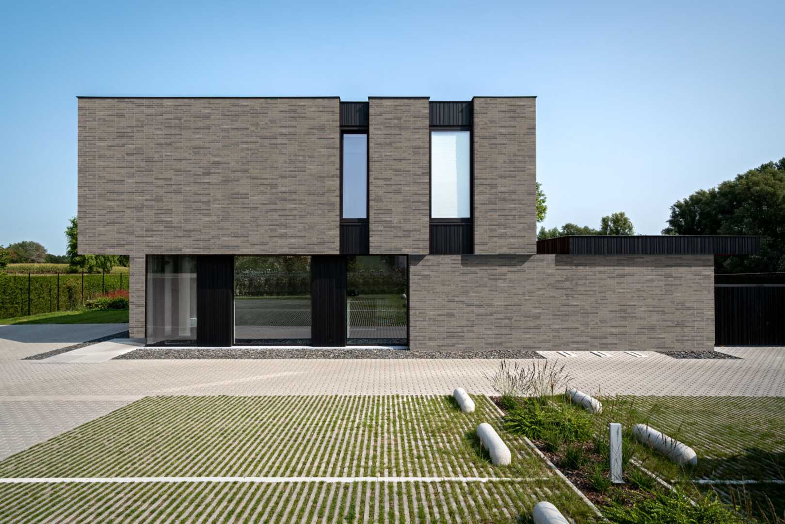 GeoCartello van MBI Grey Shadow Gevel van grijze bakstenen