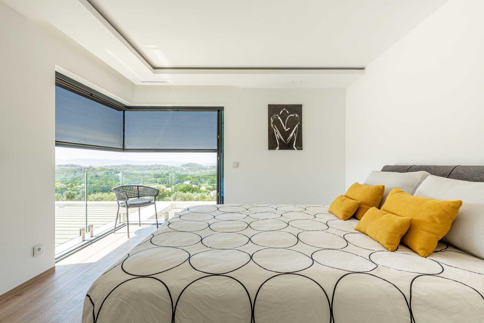 Villa Opio slaapkamer Slaapkamer met uizicht