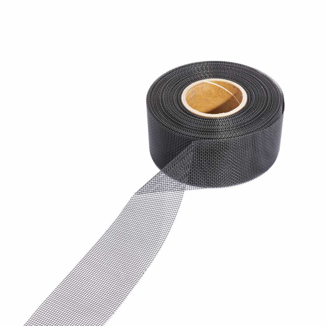 Ventilatieband RVS zwart 30m x 80mm ventilatieband