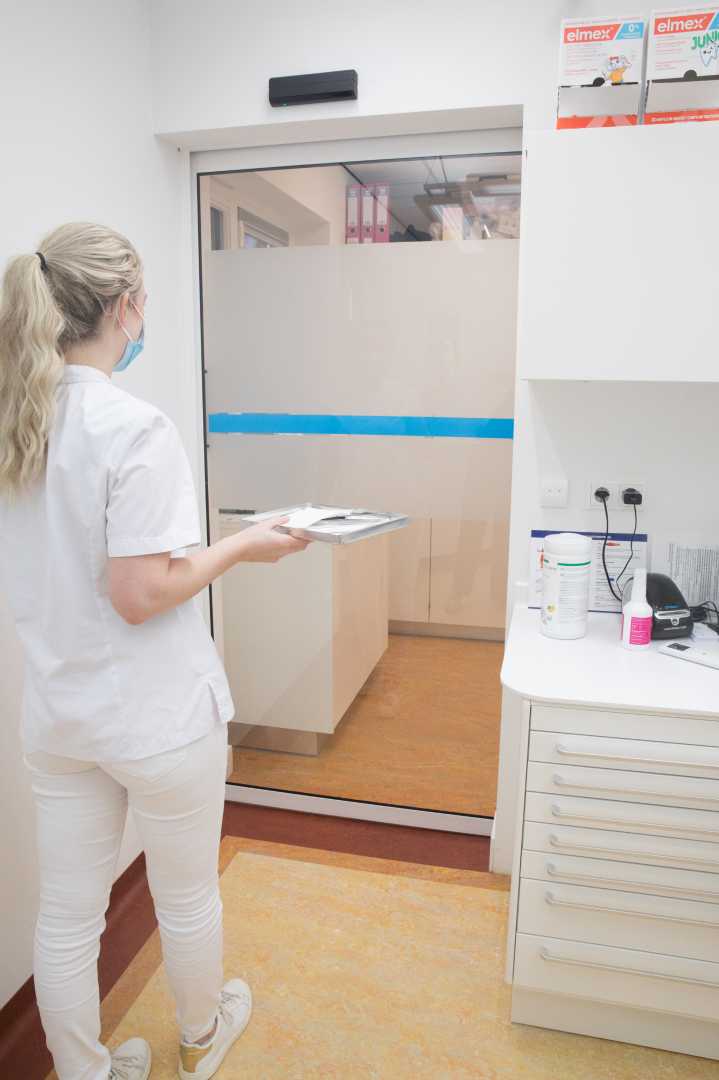 Automatische schuifdeur binnen Enkele automatische schuifdeur