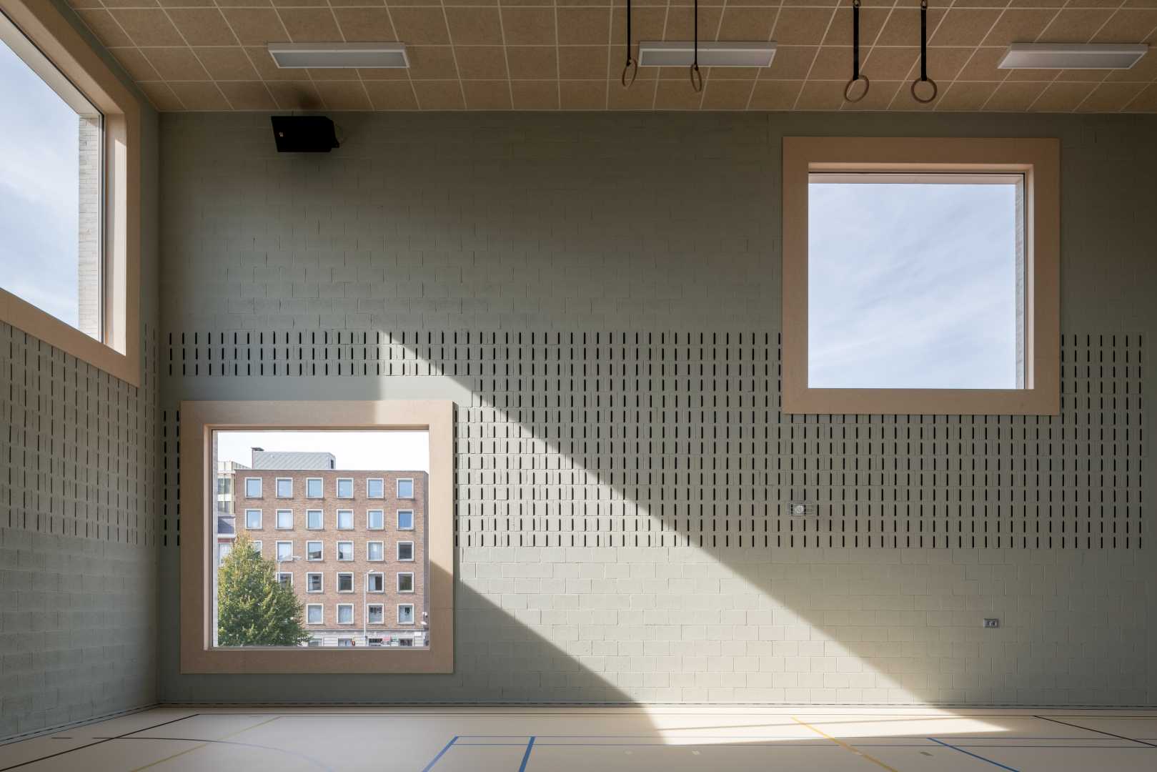 Sporthal sporthal met ramen