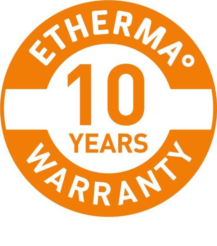 ETHERMA 10 years Warranty