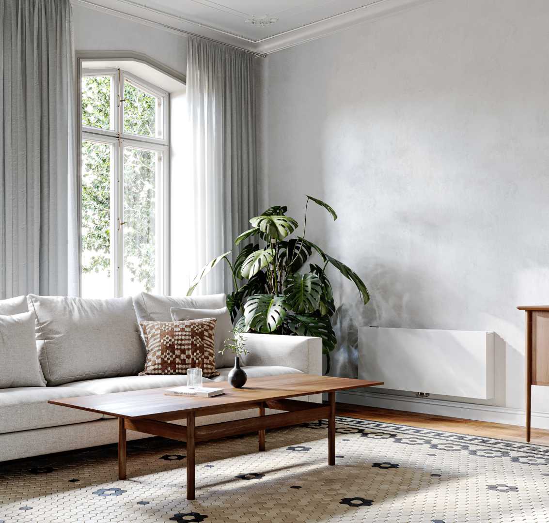 Jaga Strada Hybrid MM bij zitbank Radiator bij zitbank