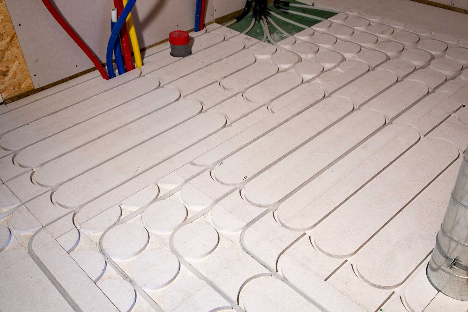 Aanleg van vloerverwarming