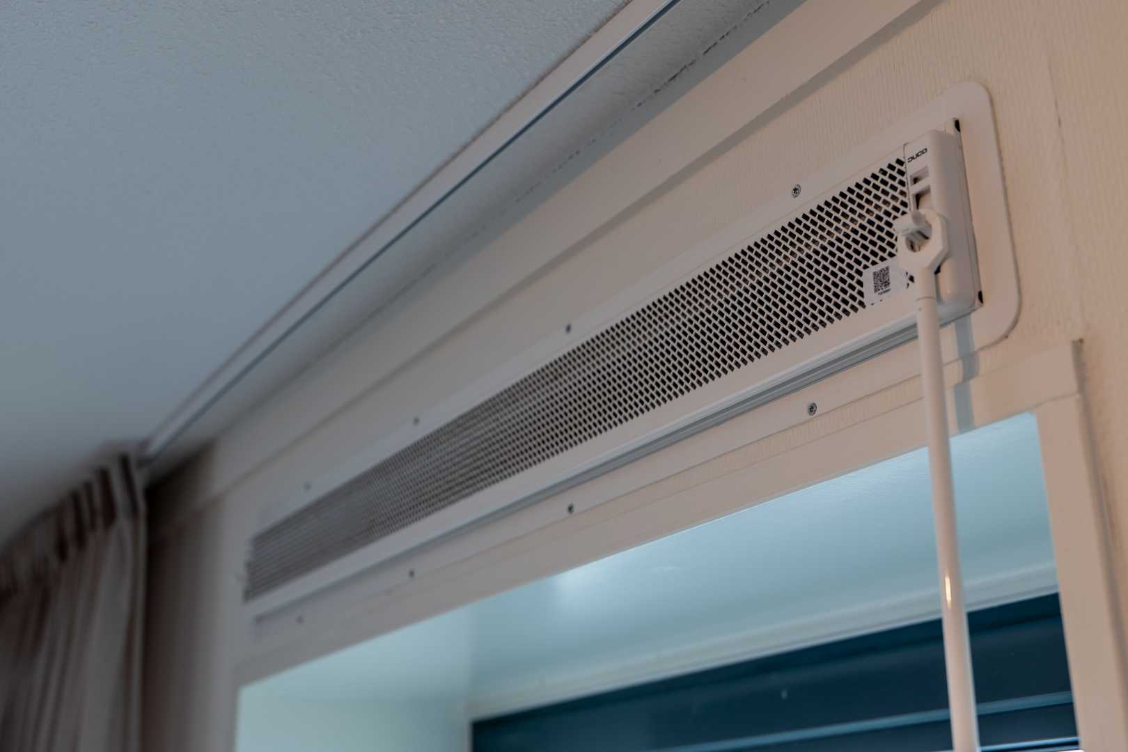 Ventilatierooster binnenaanzicht