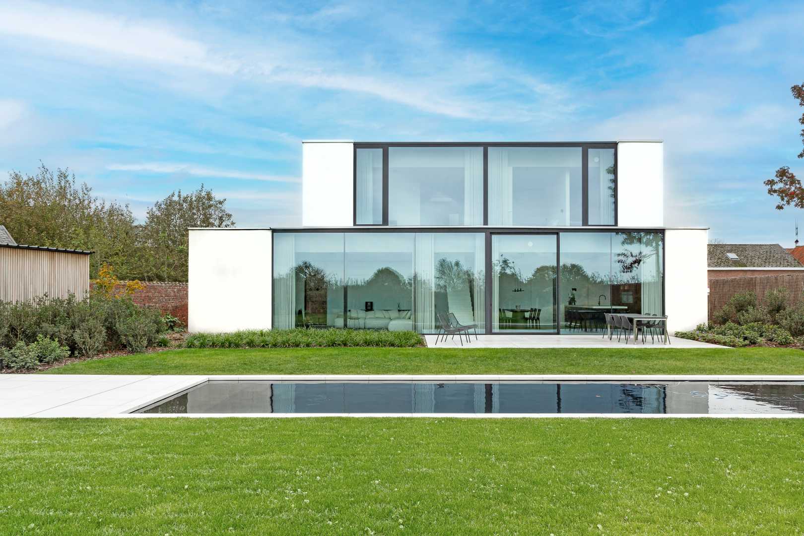 schuifpui met grote glasoppervlakten