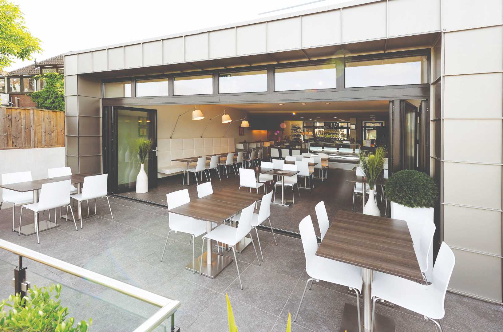 Aliplast New Panorama aluminium vouwwand openstaande vouwwand