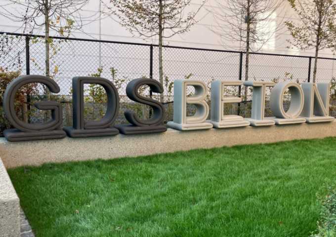 Geprint logo GDS Beton Geprint logo GDS Beton