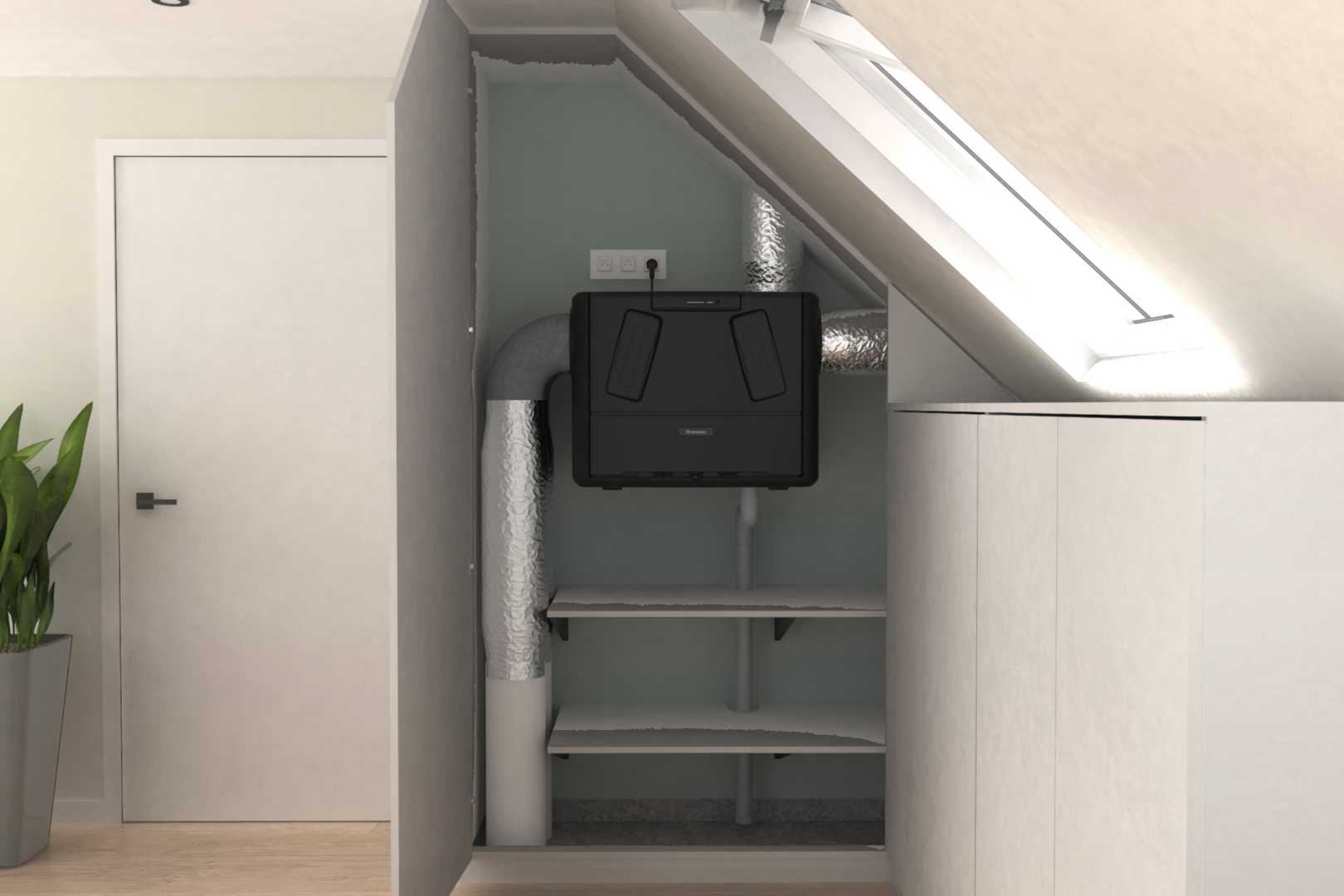 Compacte krachtpatser voor vraaggestuurde WTW-ventilatie 