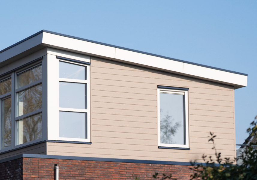 huis met gevelbekleding