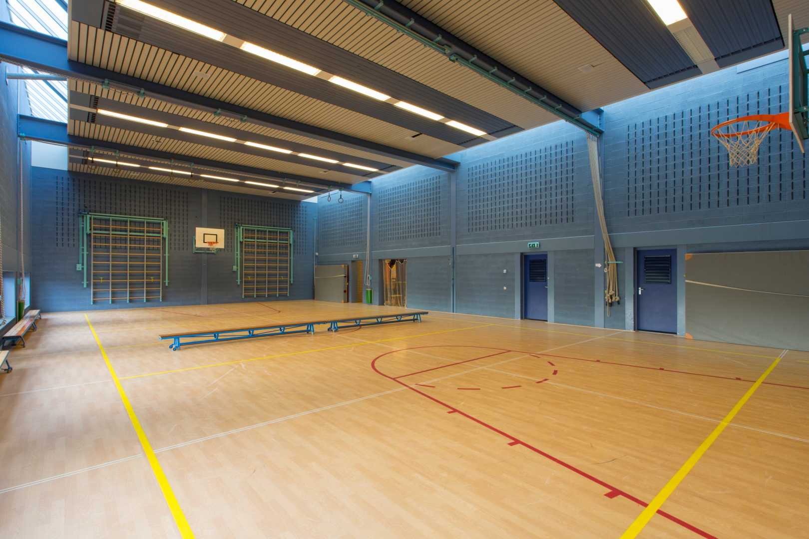 Sporthal met Soundblox Sporthal met akoestische elementen