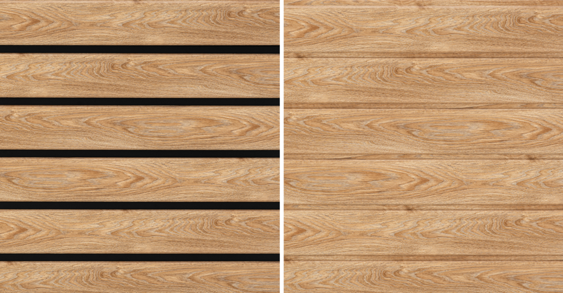 Shadowline met en zonder Shadowline met en zonder