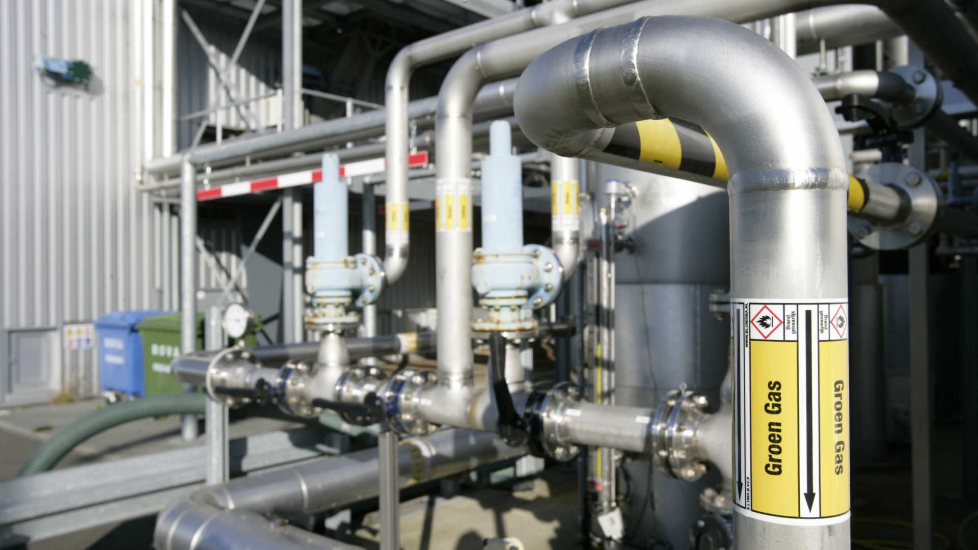 gasleidingen groen gas