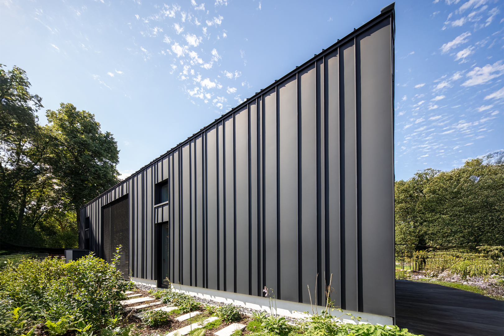 woning met gevelbekleding