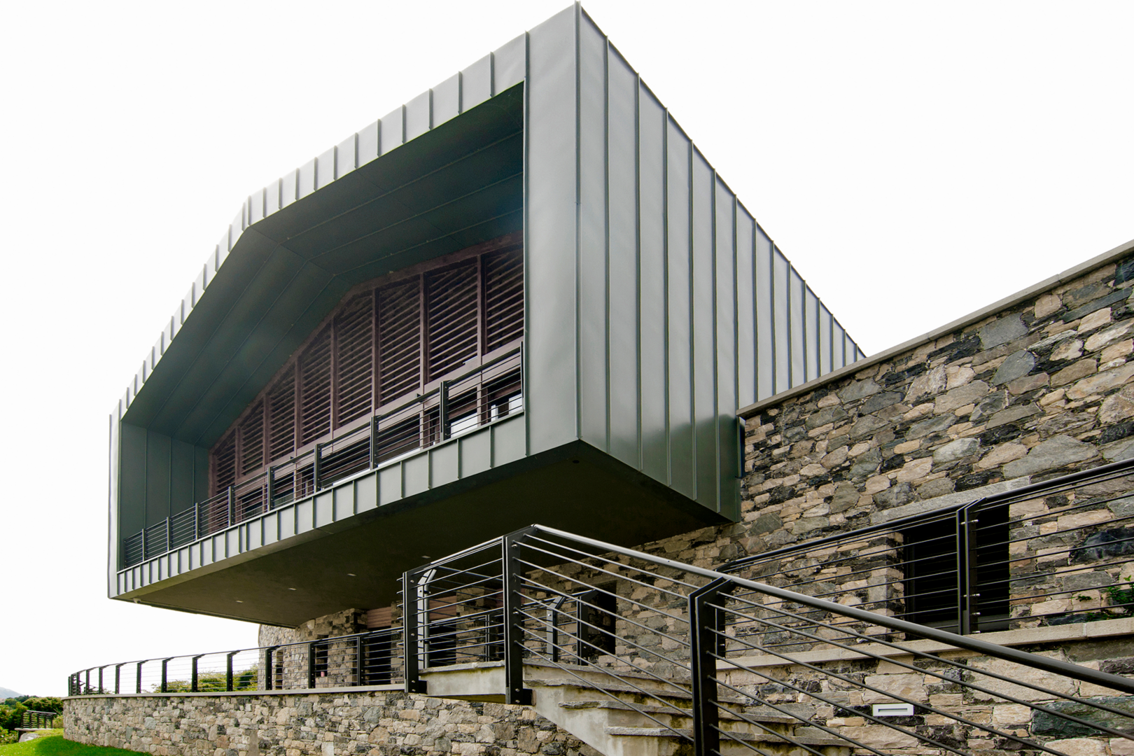 woning met gevelbekleding