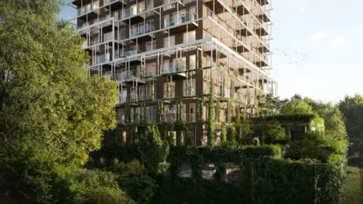 Eerste houten woontoren van Amstelveen 'Amstelwood' gaat in realisatie