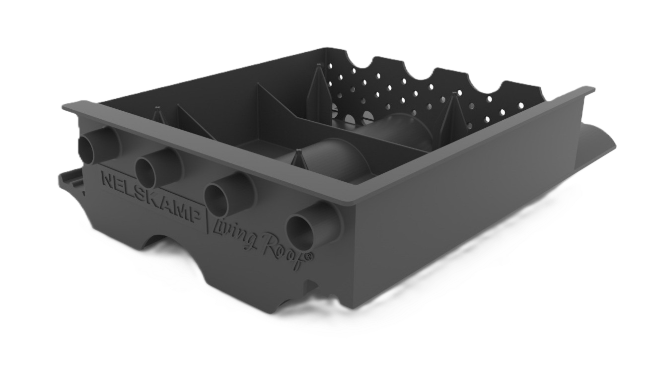 dakpannen met plantenbak